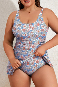 Light Blue Floral Printed