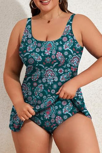 Deep Green Floral Printed